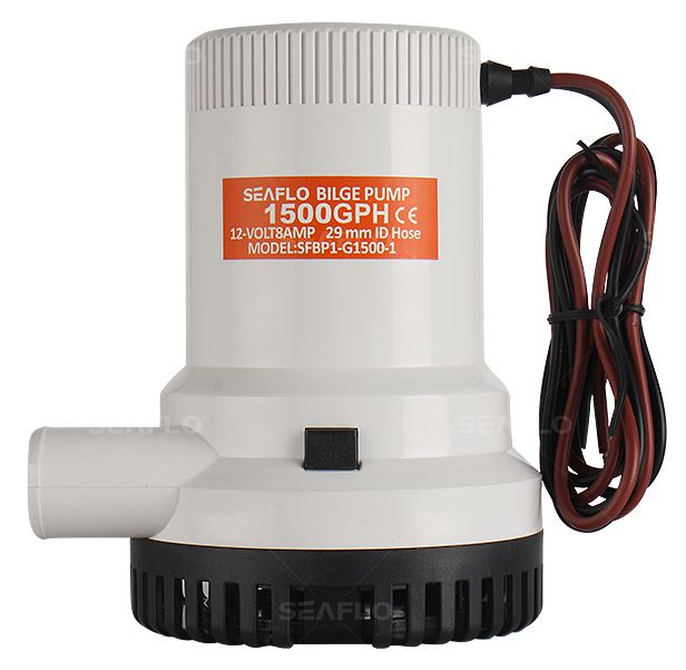 Bomba de achique para embarcaciones Seaflo de 1500 Gph (5678 litros por hora) - 12 V