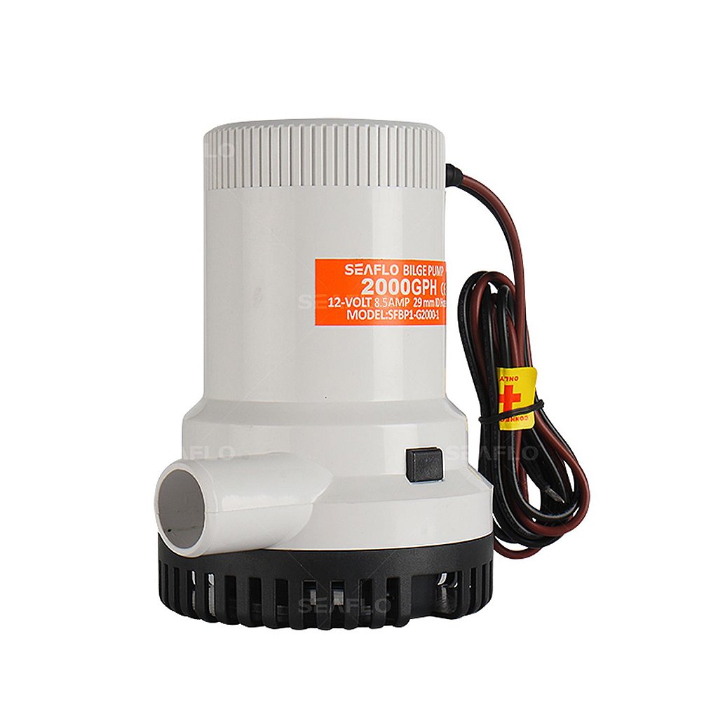 Bomba de achique Seaflo de 2000 GPH (7572 litros por hora) - 12 V