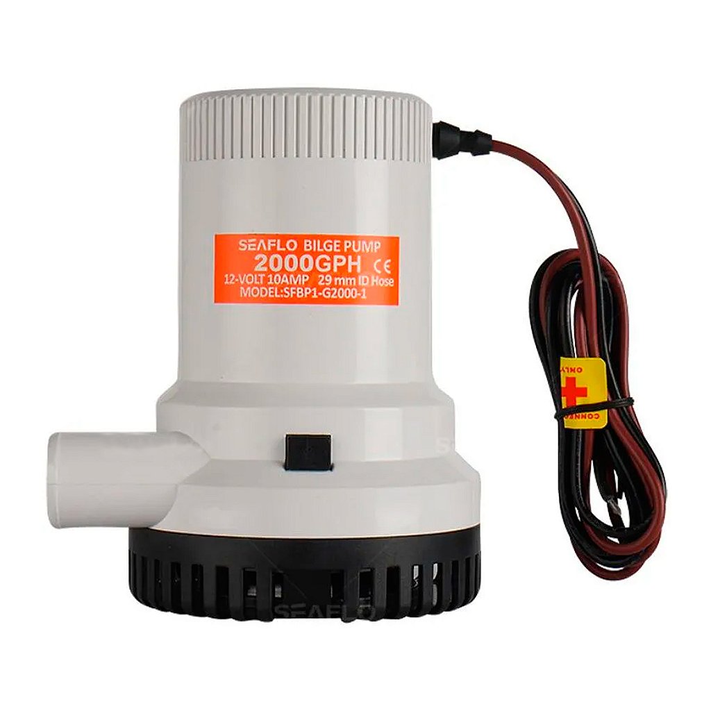 Bomba de achique Seaflo de 2000 GPH (7570 litros por hora) 24 V