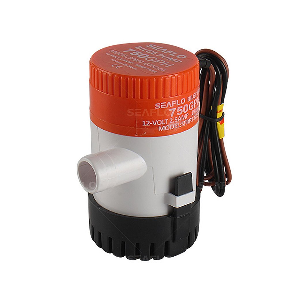 Bomba de achique Seaflo de 750 GPH (2893 litros por hora) 12 V