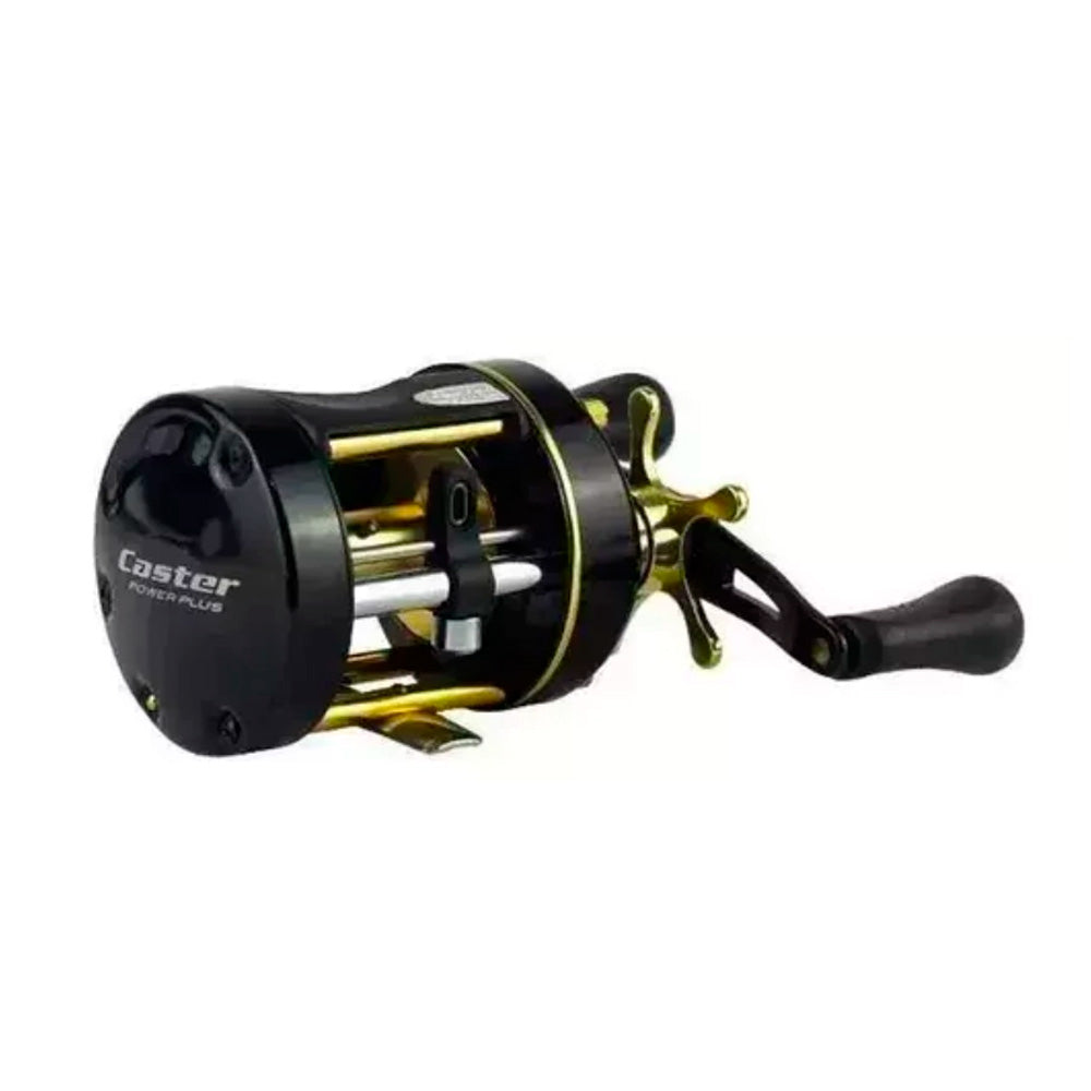 Reel Rotativo Marine Sports Caster Power Plus 400 Perfil Alto 6 Rulemanes