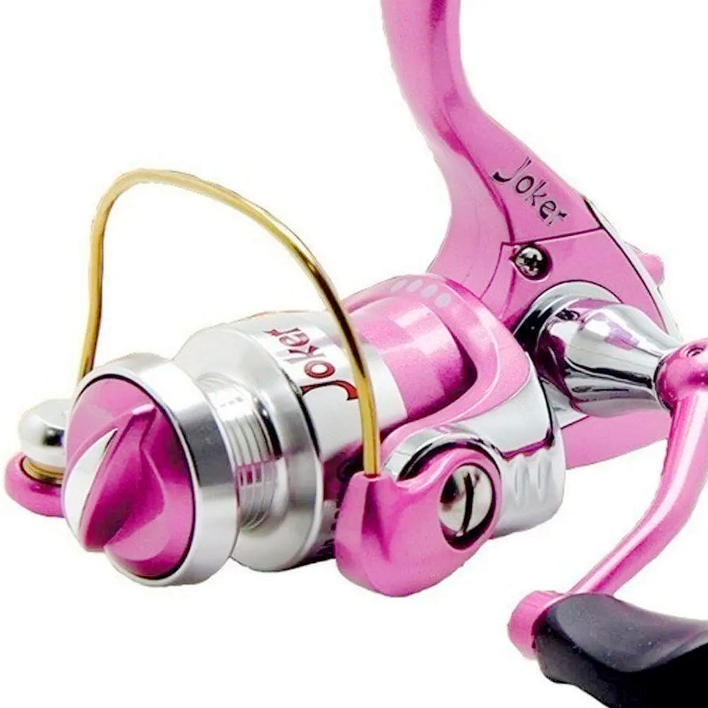Reel frontal Molinete Maruri Milo Joker Pink 4 Rulemanes