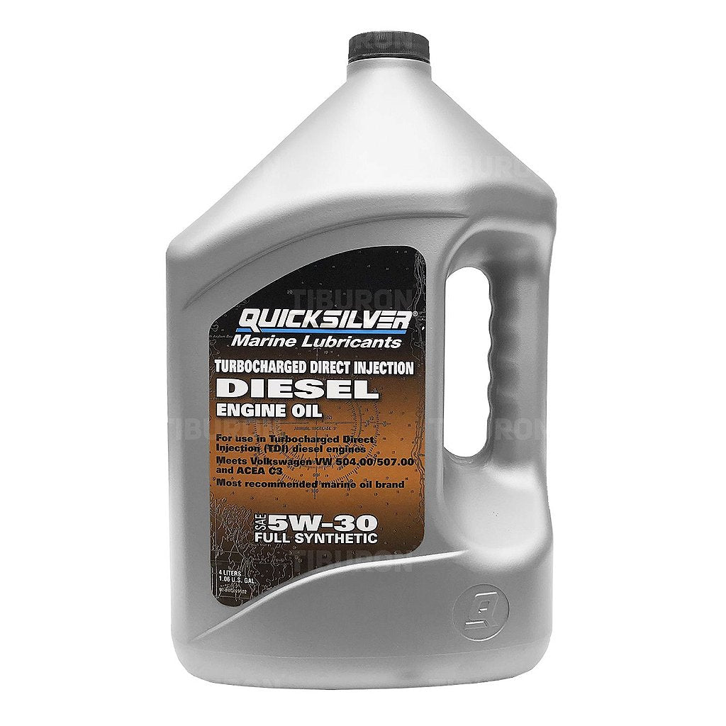 Aceite Sintetico Quicksilver 5W-30 Mercruiser Diesel - 4 Litros