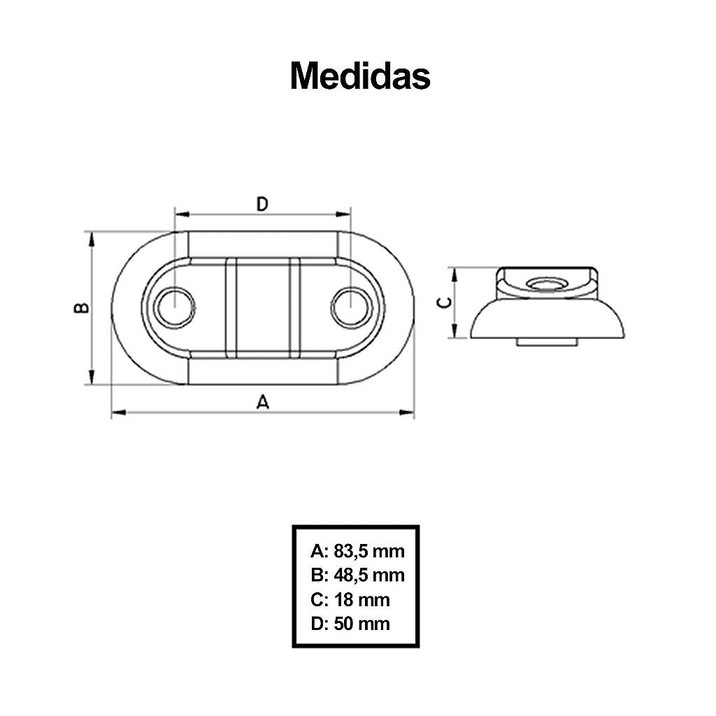 Luz auxiliar de cortesía para carreta LED lancha barco jet ski