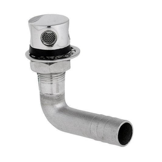 Respiro Curvo P/ Tanque de Combustible 5/8 " Aço Inox Barco