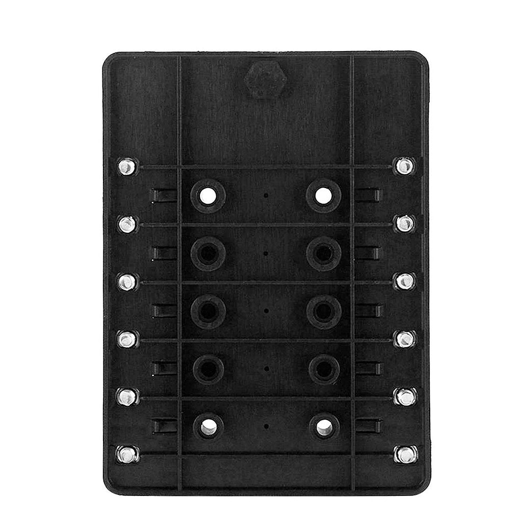 Bloque caja porta fusibles 12 vías LED barco lancha universal
