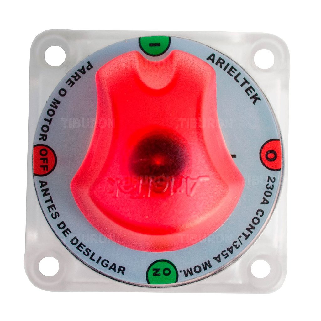 Llave selectora  de batería 230 A con iluminación barco
