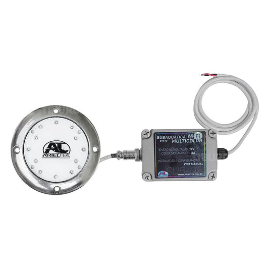 Luz subacuática 12 LEDs 12V multicolor 48W lancha piscina