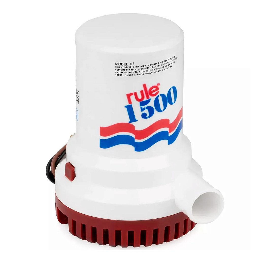 Bomba de achique Rule 1500 Gph 5678 litros por hora 12V