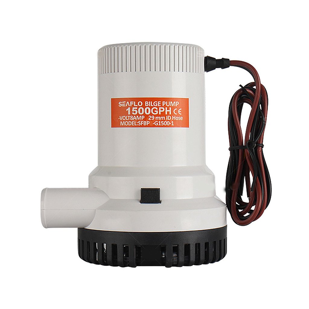 Bomba de achique SEAFLO de 1500 GPH (5678 litros por hora) 24 V