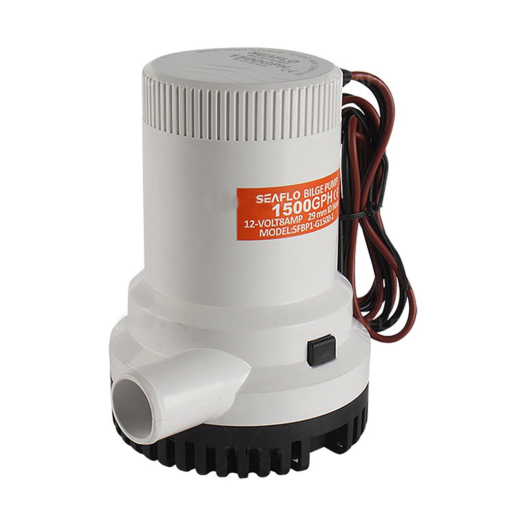 Bomba de achique SEAFLO de 1500 GPH (5678 litros por hora) 24 V