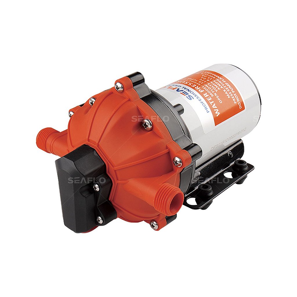 Bomba de presión Agua Seaflo de 5.0 Gpm (18.9 L/min) y 60 psi (12 V).