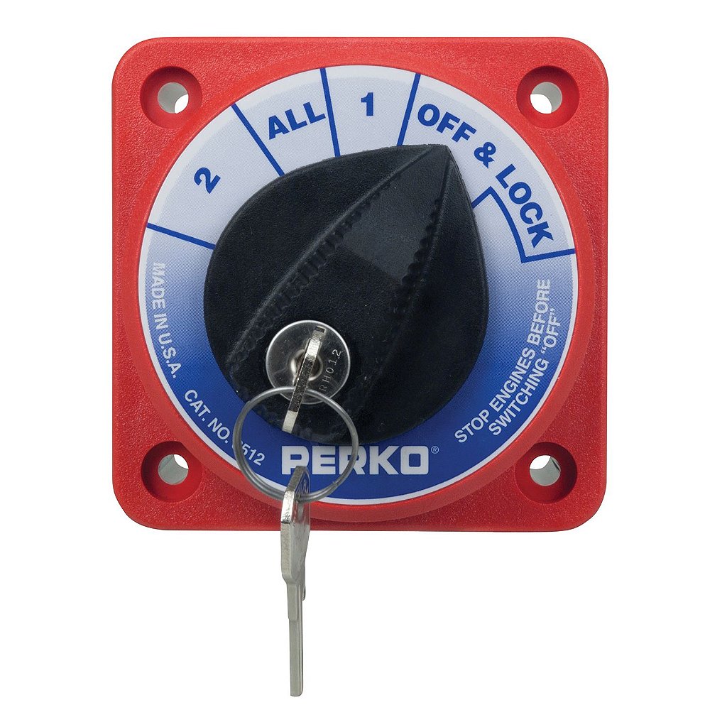 Selectora Perko para 2 baterías 450A con llave