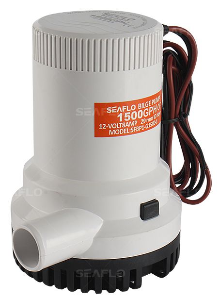 Bomba de achique para embarcaciones Seaflo de 1500 Gph (5678 litros por hora) - 12 V