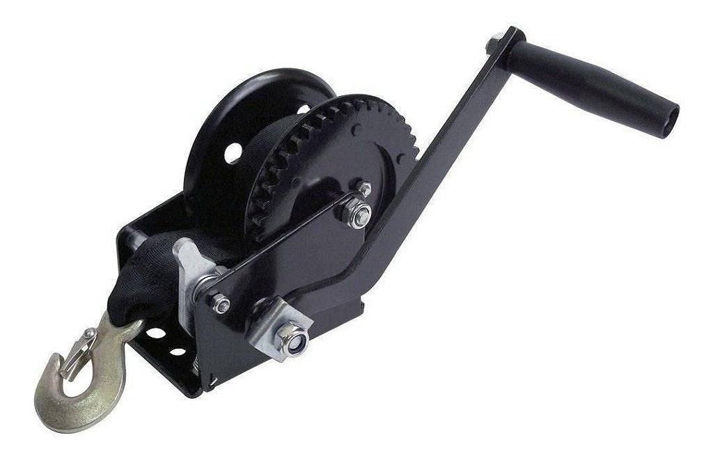 Malacate Manual Catraca 1200lb 544kg C/ Cinta 6m Jet Barco