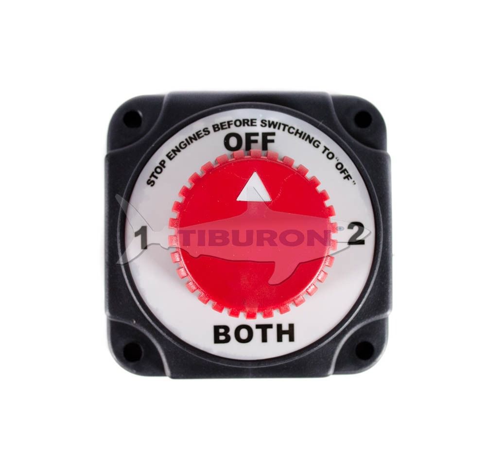 Llave  náutica selector de 2 baterías 48VDC 280 Amps