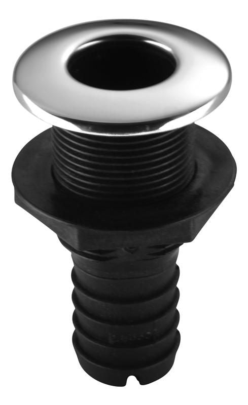 Salida de Água Costado Negra Acero Recta 1 1/8 Pulgada