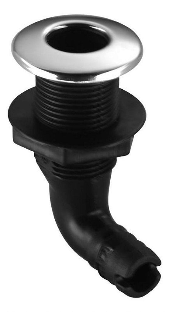 Salida de Água Costado Negra Acero Curva 3/4 Pulgadas 19 mm