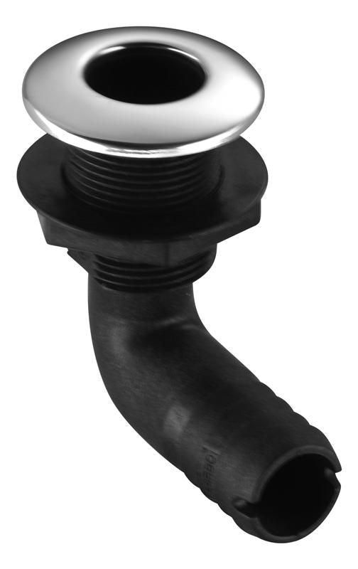 Salida de Água Costado Negra Acero Curva 1 1/8 Pulgadas 27 mm