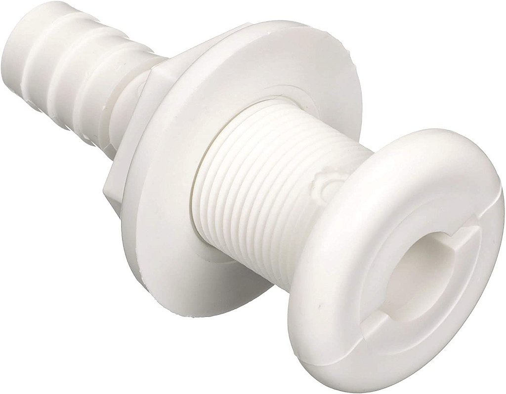 Salida de Água Costado Blanca Nylon Recta 5/8 Pulgada