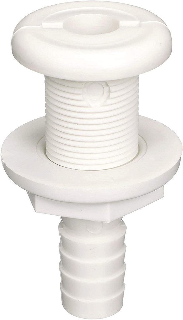 Salida de Água Costado Blanca Nylon Recta 5/8 Pulgada