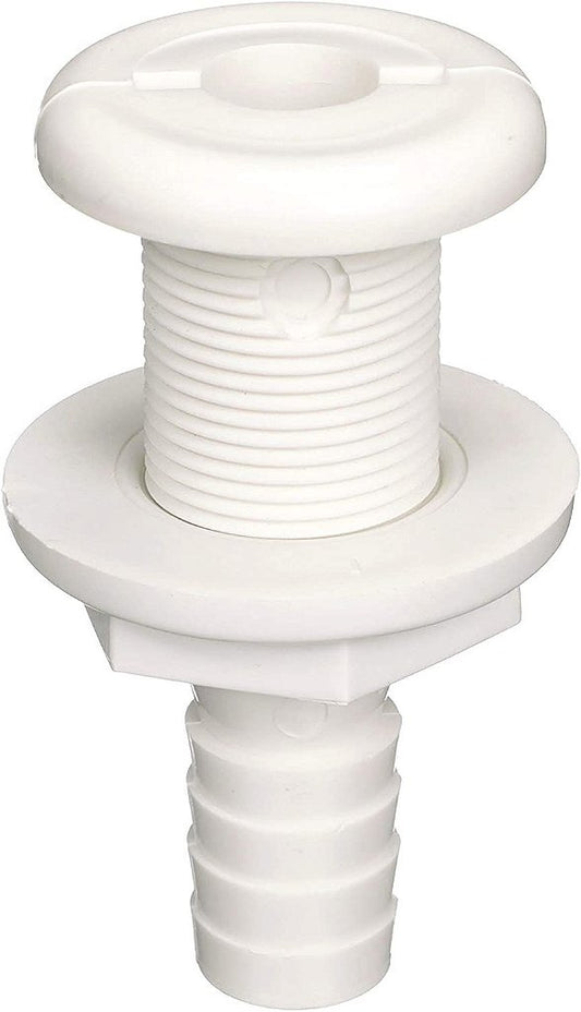 Salida de Água Costado Blanca Nylon Recta 5/8 Pulgada
