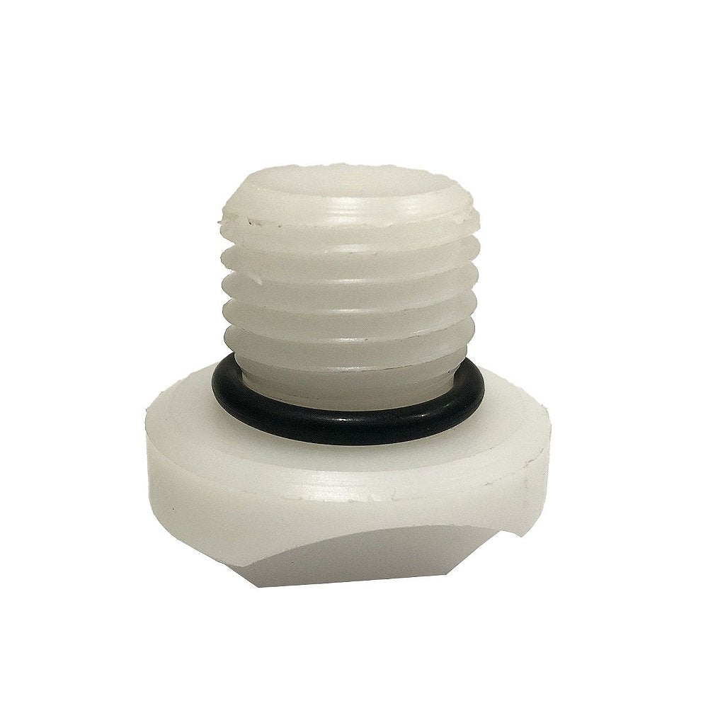 Tapón de drenaje blanco para casco de lancha Focker, 1,1 pulgadas