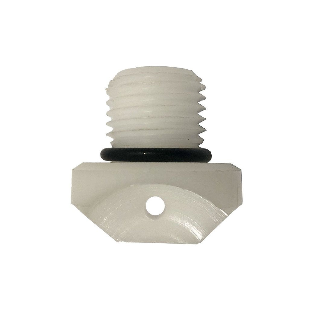 Tapón de drenaje blanco para casco de lancha Focker, 1,1 pulgadas