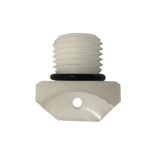 Tapón de drenaje blanco para casco de lancha Focker, 1,1 pulgadas