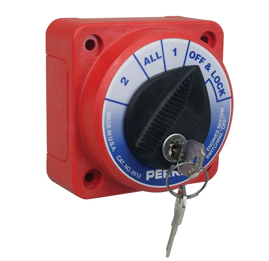 Selectora Perko para 2 baterías 450A con llave