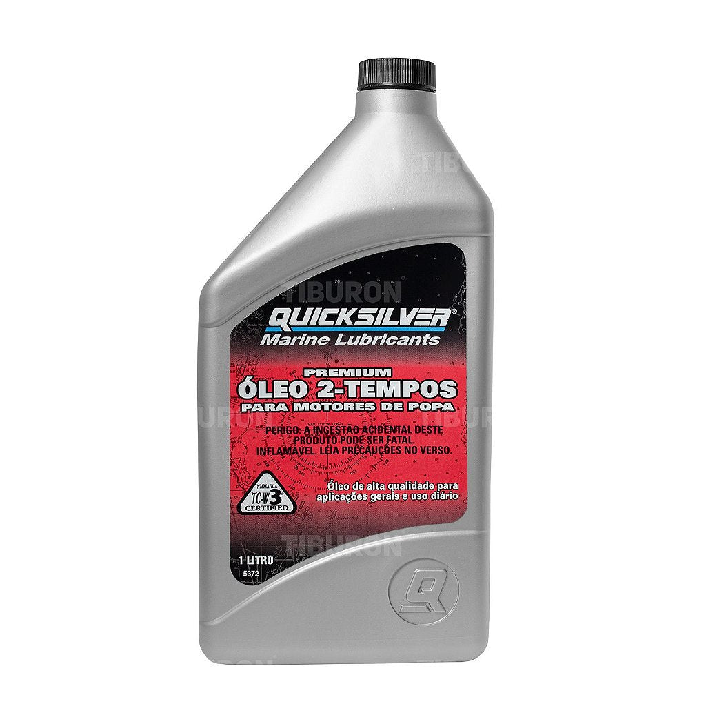 Aceite Quicksilver TCW-3 Premium Motor Popa 2 Tempos - 1 Litro