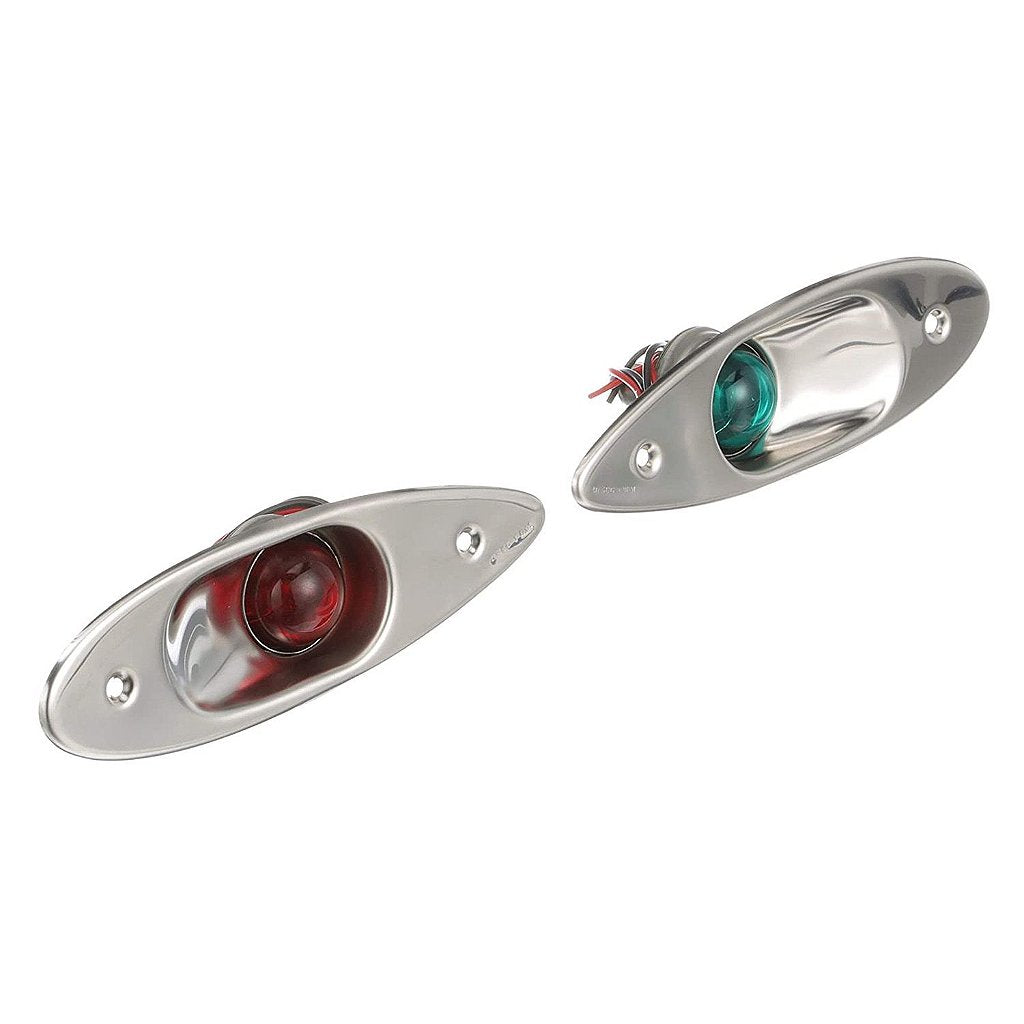 Luz ojo de tiburón bombordo estribor acero inox lancha barco