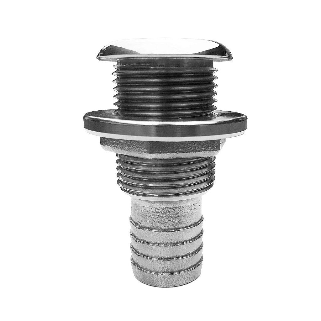 Salida de Água Costado Acero Recta 1" Pulgada Barco Lancha