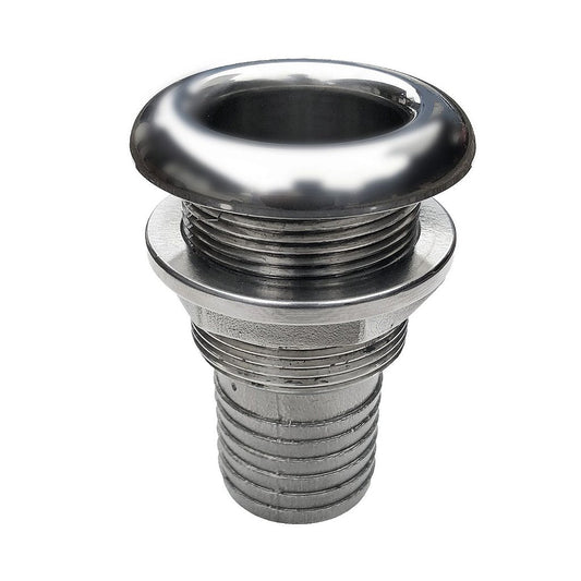 Salida de Água Costado Acero Recta 1 1/2" Pol Barco Lancha