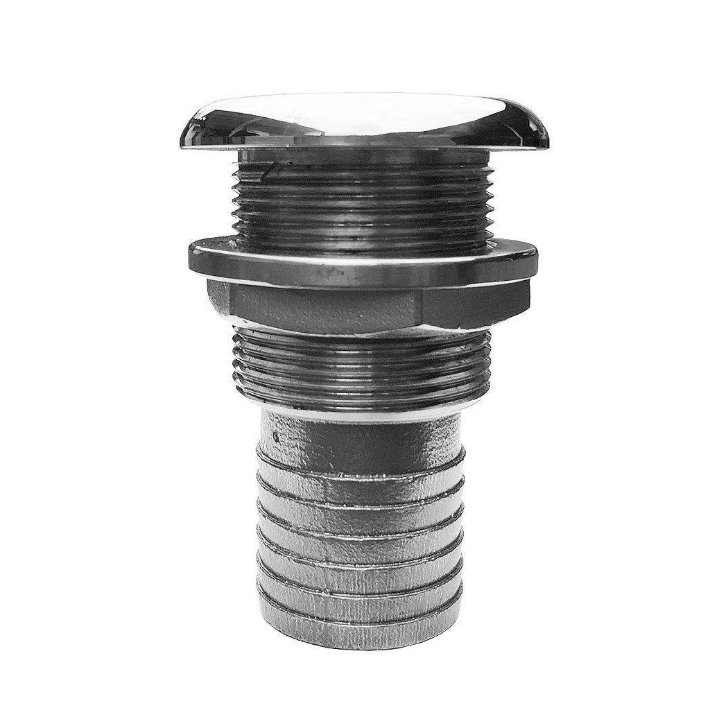 Salida de Água Costado Acero Recta 1 1/2" Pol Barco Lancha