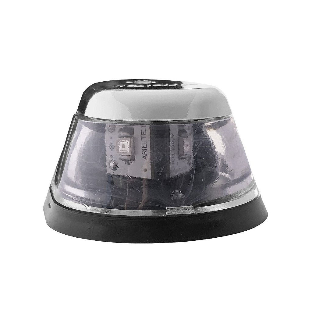 Luz bicolor LED proa bombordo estribor cromado barco lancha