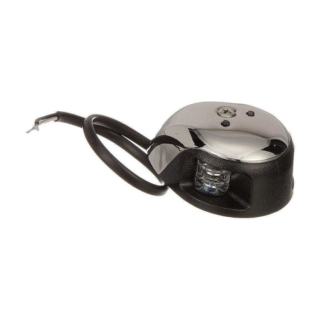 Luz navegación proa LED bicolor acero inox sobreponer lancha barco
