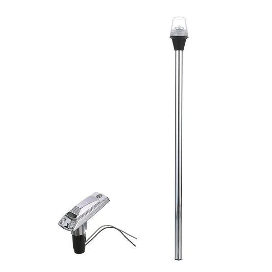 Luz de alcanzado LED 60 cm aluminio + base barco lancha yate