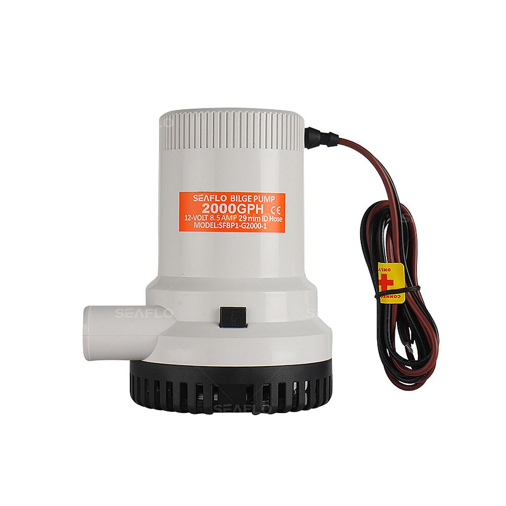 Bomba de achique Seaflo de 2000 GPH (7572 litros por hora) - 12 V