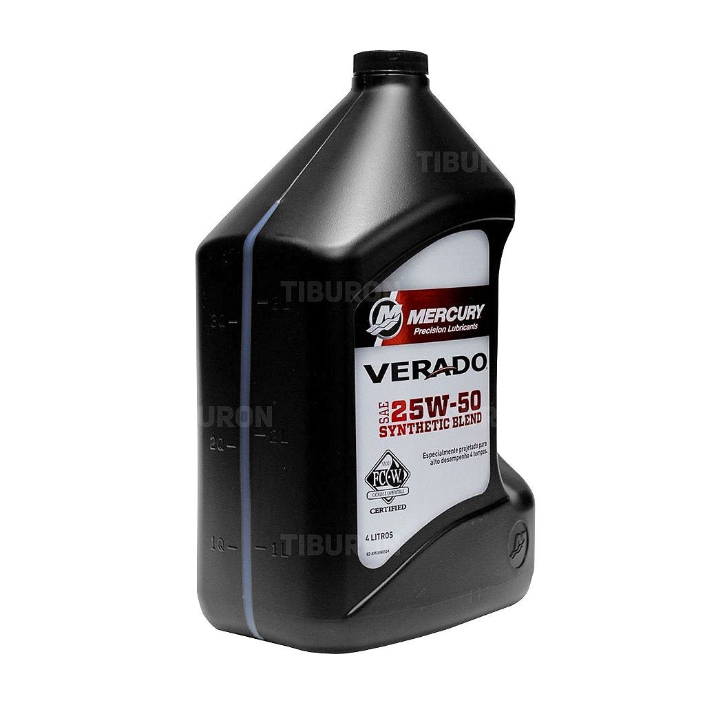 Aceite Sintetico Mercury Verado 25w-50 4 Tempos - 4 Litros