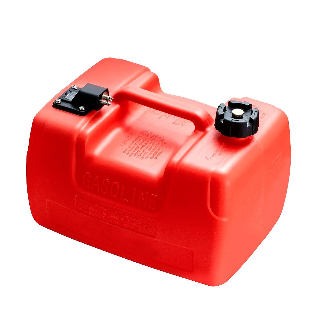 Tanque de Combustible 12 Litros C/ Nível Conector Motor Fuera de Borda
