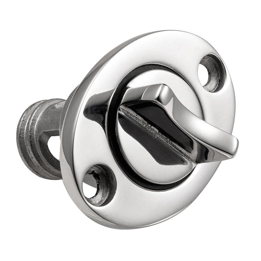 Tapón de drenaje de acero inoxidable de 25 mm (1") para embarcaciones/lanchas.
