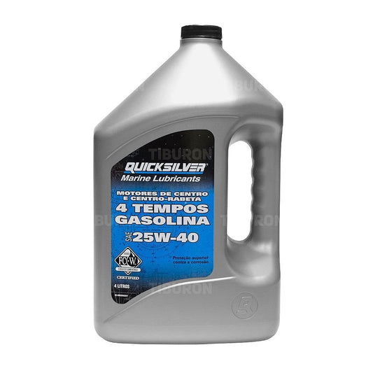 Aceite De Centro Rabeta 25W-40 4 Tempos 4 Litros - Quicksilver