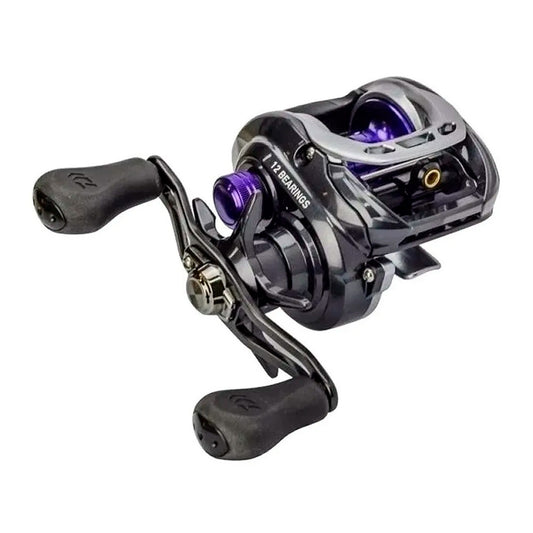 Reel Rotativo Daiwa Fuego 100 XS / XSL Huevito 12 Rulemanes Alta Velocidad