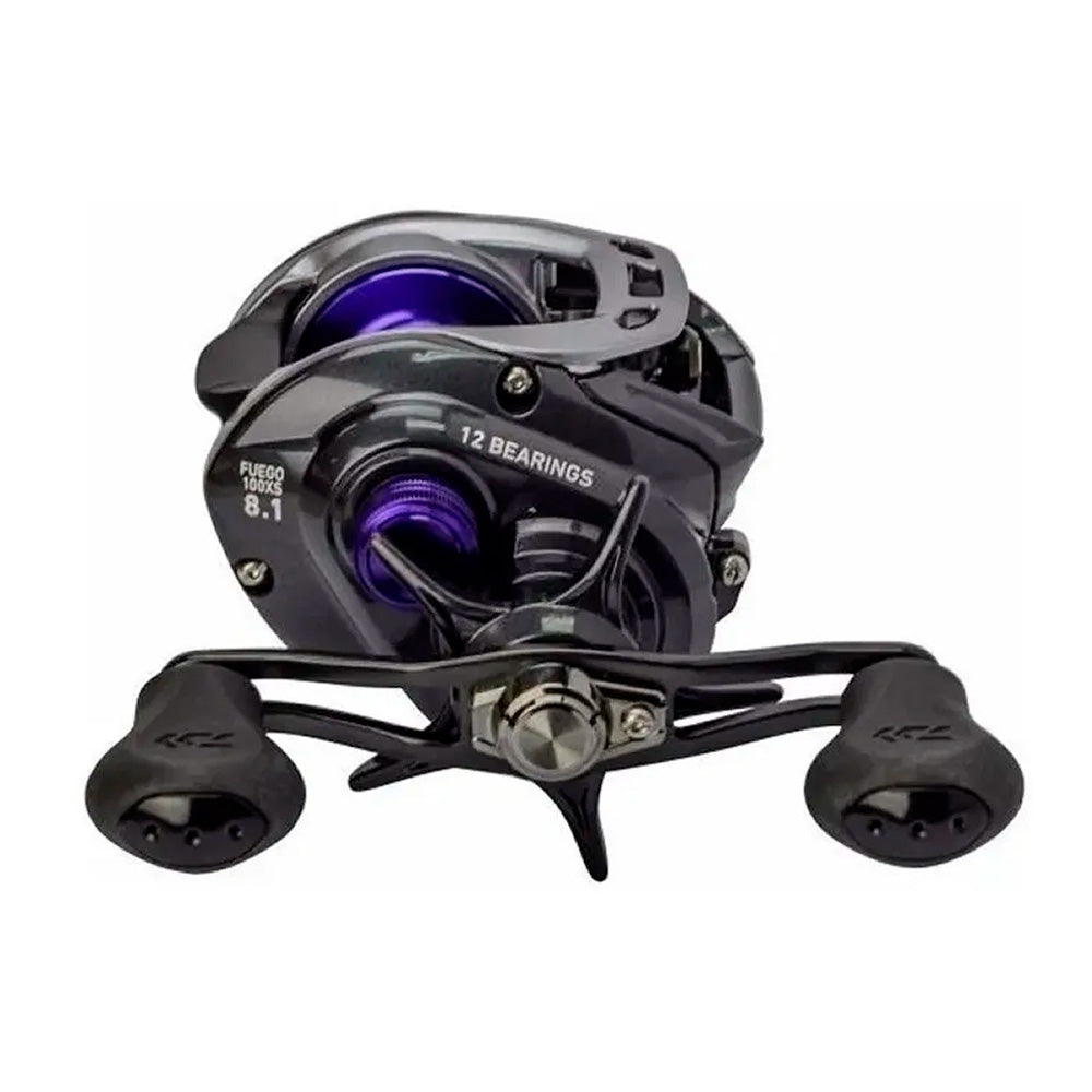 Reel Rotativo Daiwa Fuego 100 XS / XSL Huevito 12 Rulemanes Alta Velocidad