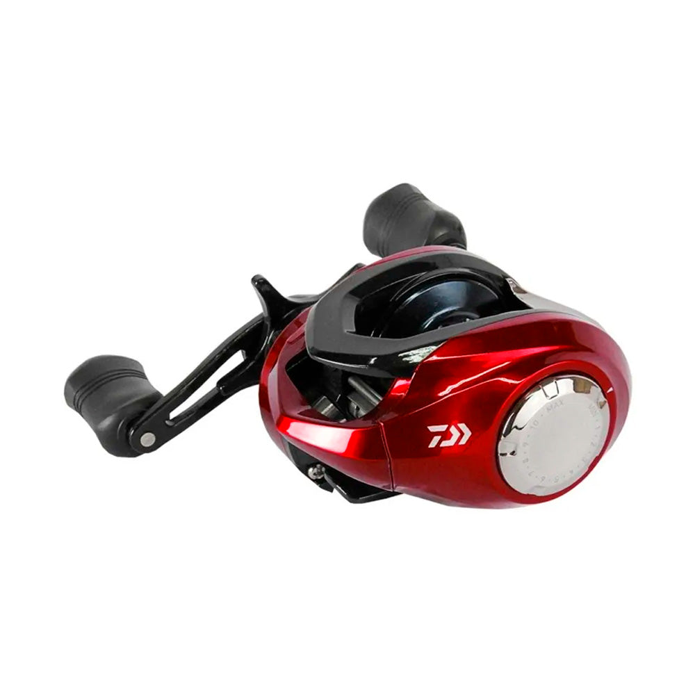Reel Rotativo Daiwa Strikeforce 100SHL Huevito Rojo 8 Rulemanes