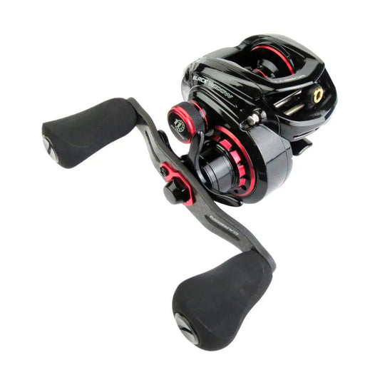Reel Rotativo Marine Sports Lubina GTS Black Widow SHI / SHIL 8.3:1 Huevito 11 Rulemanes