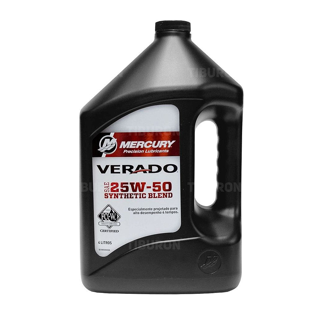 Aceite Sintetico Mercury Verado 25w-50 4 Tempos - 4 Litros