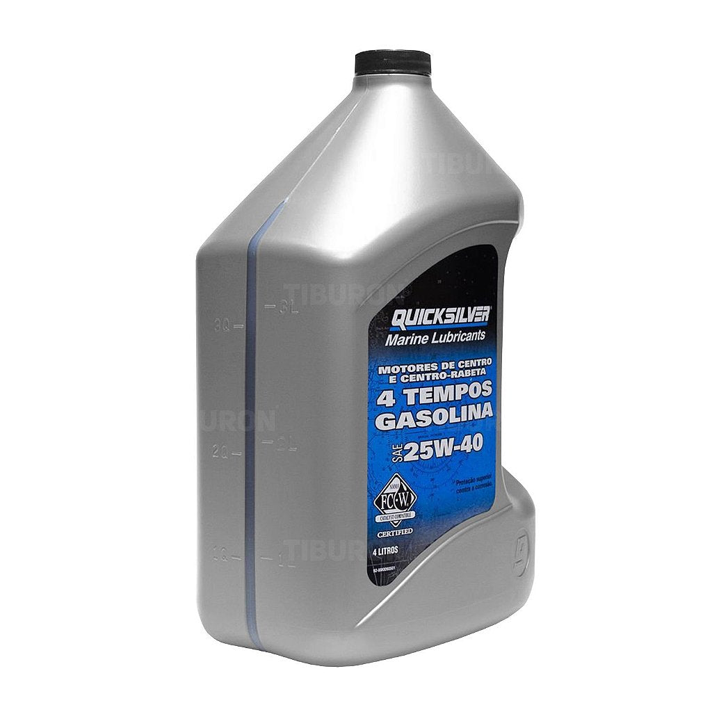 Aceite De Centro Rabeta 25W-40 4 Tempos 4 Litros - Quicksilver