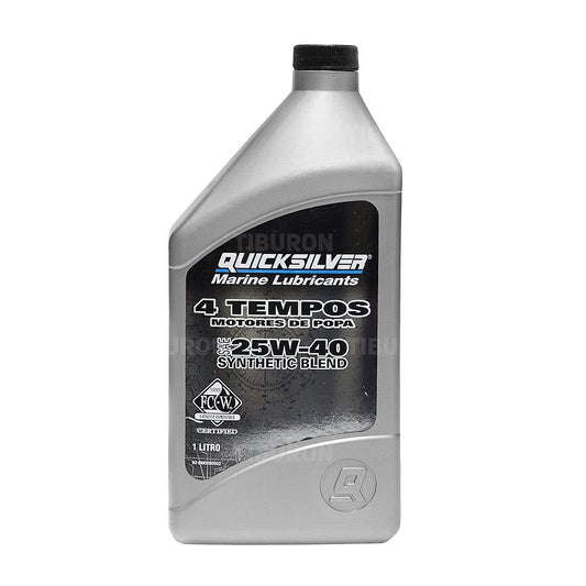 Aceite Sintetico Quicksilver 25W-40 Motor 4 Tempos - 1 Litro